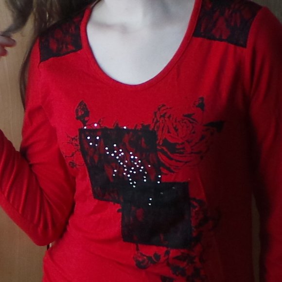 H&M Dress Jumper and red shirt - Picture 3 of 3